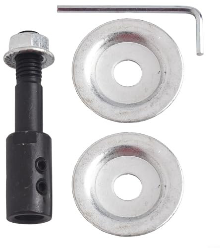ZWEquipint 1 Satz Spindel Adapter Set Für Schleifen Polieren 5 16mm Für Elektrische Bohrer Umwandlung zu Schleifen Rad Bench Grinder Polieren Werkzeug (10MM)