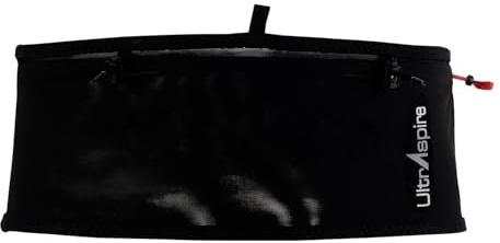 UltrAspire Taillengürtel für Rennsport, 7,6 cm, Schwarz, Größe S (Taillengröße: 71,1 - 76,2 cm)