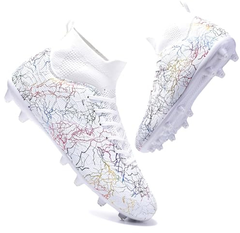 clofab Fussballschuhe Damen Herren Kunstrasen Turf Fußballschuhe Jugend Hallenschuhe Ground Outdoor Sportschuhe Für AG FG TF Fußball Trainingsschuhe