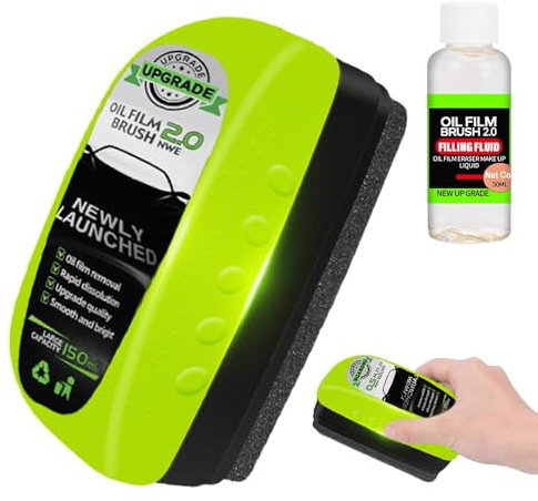 2026 NeuOil Film Cleaning Brush, Auto Windschutzscheibe Reiniger Windshield Cleaning Brush, Multifunktionale Automotive Glass Oil Film Cleaning für Autofenster und Rückspiegel (1 Stück)