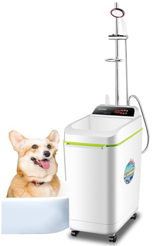 100L Tragbarer Durchlauferhitzer Mit Dusche,2000 W Elektrischer Duscheimer, Intelligente Heizung Mit Konstanter Temperatur,für Haustiere,Schlafsäle,Wohnmobile, Dachböden,Keller,White-A