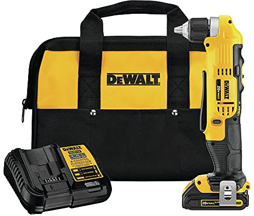 DEWALT 20V MAX Right Angle Cordless Drill/Driver Kit (DCD740C1)