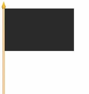 Stockfahne Schwarz Fahne Flagge Grösse 30x45cm