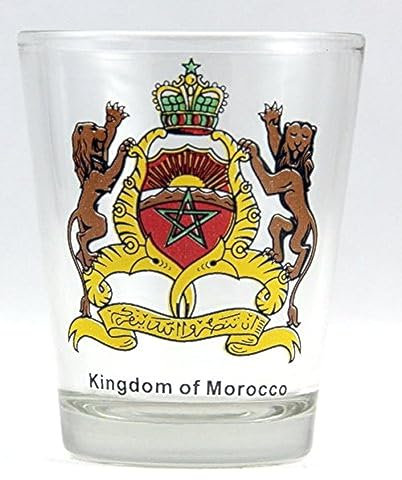 Bicchiere da shot con stemma del Marocco
