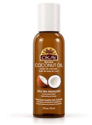 OKAY Pure Naturals Coconut Oil for Hair & Skin, 2 Ounce, 0.06 kg