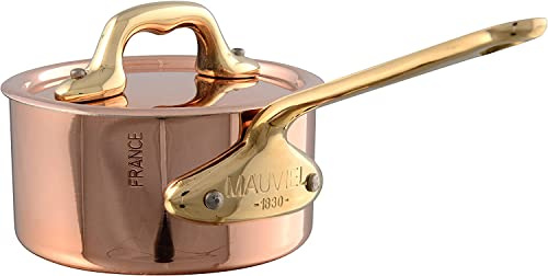 Mauviel M'Minis Copper Saucepan & Lid with Bronze Handle 9cm