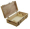 FRANK FLECHTWAREN Holz-Truhe Rustikal, rechteckig, Hellbraun, T 36cm x B 21cm x H 11cm