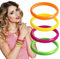 Boland 64454 - Armbänder Rave, 4 Stück, Armreifen, Armkette, 80er Jahre, Disco, Skater Girl, Mottoparty, Mitgebsel, Karneval