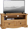 Corona 2 Drawer Flat Screen TV Unit Mexican Solid Pine Wax
