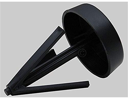 Mastkappe 42-60mm schwarz Spreizfuß