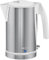 Clatronic WKS 3288 Hervidor de Agua eléctrico, Resistencia Oculta, Apagado automático, inalámbrico 360º sin Cable, Filtro de Cal, 2200 W, 1.7 litros, 44 Decibeles, Acero Inoxidable sin BPA, Blanco