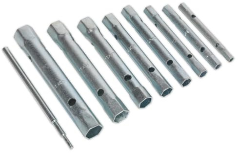 Sealey S01053 Box Spanner Set, Silver, 9 Pieces