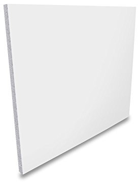 White UPVC Flat Door Panel (W: 750mm x H: 750mm x D:20mm) 20mm Thick Plastic Half Foam Filled