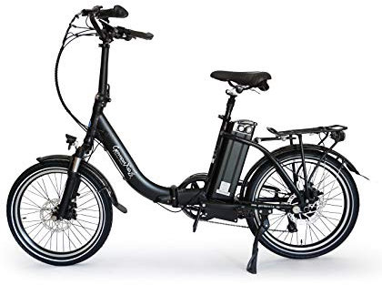 GermanXia® Premium E-Bike E-Faltrad/Klapprad Mobilemaster Touring Plus CH 9G Shimano, 250W HR-Antrieb/15,6 Ah, bis 140 km Reichweite nach StVZO, Comfort-Lenker, Farbe Schwarz