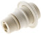 Zenitech - Douille Thermoplastique E14 avec Bague Simple - Finition Lisse Blanc - Tension Max 250V - Intensité Max 2A - Idéal pour Éclairage Intérieur - Blanc