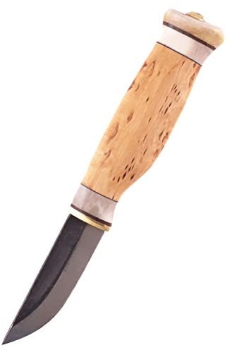 Wood-Jewel 23VV Kleines Jagdmesser mit Scheide aus Maserbirke Jagdmesser Outdoormesser Survival verkauf ab 18 Jahren