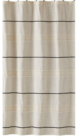 SKL Home by Saturday Knight Ltd. - Tenda da doccia Frayser, in lino, 178 x 183 cm