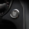 M.JVisun Kohlefaser EIN Knopf Start Taste Deckel Trimmen für Ford, Zündung Schalter Aufkleber für Ford Edge Escort Everest Explorer F-150 Focus Mondeo Taurus - Schwarz