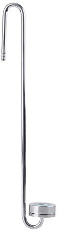 CO2 Diffusor Edelstahl, CO2 anlage Aquarium, Diffusor Zerstäuber CO2 Zerstäuber Blasenzähler mit U-förmigem Verbindungsrohr für Aquarium Pflanzen (30 cm)
