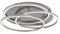 BRILONER Leuchten - LED Deckenleuchte, Deckenlampe dimmbar, inkl. Memoryfunktion, 60 Watt, 4.800 Lumen, 3.000 Kelvin, Matt-Nickel, 546x100mmm (DxH), 3248-012