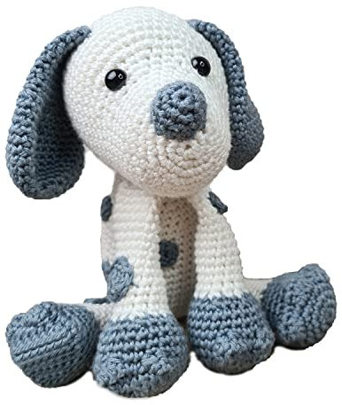 Hardicraft Häkelpaket Häkelset zum selber Machen mit Anleitung und Material für Hund Brix, ca. 20 cm