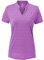donhobo Damen Sport Fitness T-Shirt Kurzarm V-Ausschnitt Laufshirt Shortsleeve Yoga Top Sommer Golf Polo Shirts (Pflaume Lila, M)