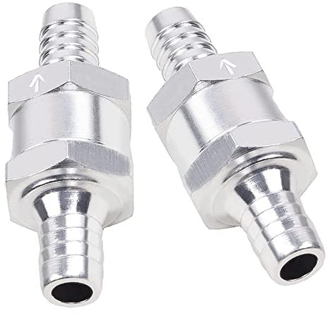 Joywayus 1,27 cm Kraftstoff-Rückschlagventil, Einweg-Rückschlagventil, Benzin-Diesel, 2 Stück