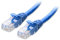 Cable Matters 10 Gbit/s Câble Ethernet Court Cat6 snagless 30cm (Câble RJ45, Câble Internet Cat 6) en Bleu, 0,3 mètres