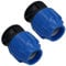 32 mm x 1,27 cm MDPE-Stecker-Adapter, Kompressionsverschraubung, Wasserrohr, 2 Stück