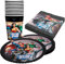 Party Factory `Justice League´ 40-teiliges Party Set mit 10 Bechern 250ml, 10 Tellern Ø 23cm und 20 Servietten 33x33cm, Partygeschirr für Geburtstag und Mottoparty