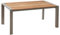 Dehner Ausziehtisch Cleveland, 160/240 x 101 x 76 cm, Aluminium/FSC®-zertifiziertes Teakholz, beige/Hellbraun