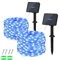 Dalugo [2 Stück] Solar Lichterkette Outdoor, 5M 50 LED Solar Lichterkette Außen Wetterfest Kupferdraht für Garten, Terrasse, Hof, Baum, Party, Geburtstag, Hochzeit, Weihnachten (Blau)