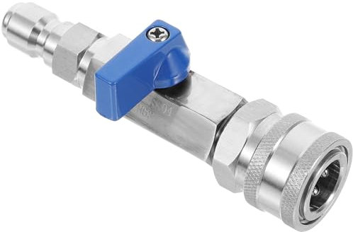YARNOW Edelstahl Kugelhahn Für Hochdruckreiniger Schnellanschluss Hochdruck Kugelhahn Für Schlauch Und Reinigung Robust Und Langlebig Für Optimale Druckleistung