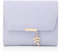 REETEE Portefeuille Femme en Cuir PU - Petit Porte Monnaie avec Slots de Carte, Porte-Monnaie Zippé et Pochette (Violet Clair-1)