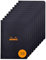 RHODIA 119183Cpack - Un lot de 10 Carnets Piqués Black - A5 - Petits Carreaux - 96 pages - Papier Clairefontaine Blanc 80 g/m² - Couverture en Carte Enduite Souple, Résistante et Imperméable