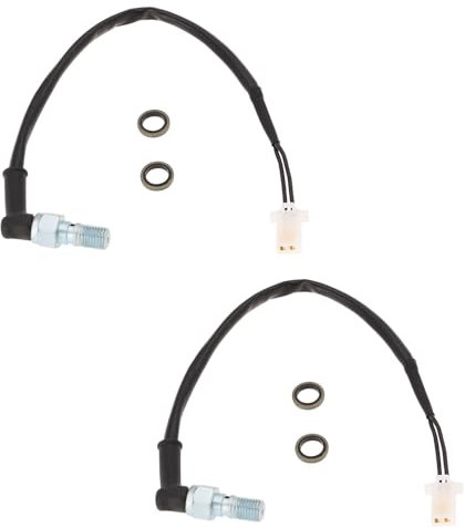 VGOL 2 Set M10x1.25 2 Pin Female Plug Motorcycle Hydraulic Pressure Brake Light Switch Compatible with Honda Compatible with Yamaha Compatible with Kawasaki Compatible with Suzuki