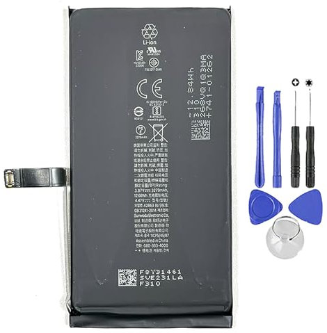 Akku kompatibel mit iPhone 14 3279 mAh neues Ersatzteil mit Schraubendreher-Set
