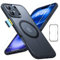 ESR für iPhone 16 Hülle (4 in 1) Set, Transparente Matte Hülle mit Displayschutzfolie, Kompatibel mit MagSafe, Militärnorm Schutz, Classic Serie, Mattiertes Schwarz
