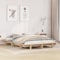 vidaXL Massivholzbett, Bettgestell Bettrahmen mit Lattenrost, Holzbett Bett für Schlafzimmer, Doppelbett, Modernes Design, 140x190cm Kiefer