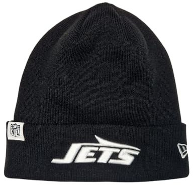 New Era New York Jets NFL Loop Label Knit Schwarz Beanie - One-Size