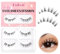 FADLASH Volumen Wimpern Wimpern, 3D Fake Lashes Natürlich Look, Natürlicher Look ausgestellte Falsche Weiche flauschige Wimpern Wiederverwendbare Künstliche Wimpern, 2 Mini Box (Schwarz)