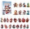 Weihnachten Dinosaurier Adventskalender 2024, 24 Tage Weihnachten Countdown Kalender mit 2D Drachen Baby Puppen, Drachen Anhänger Weihnachten Ornament für Kinder