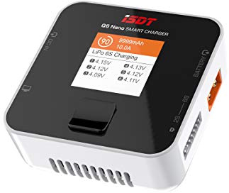 ISDT Q6 Nano Battgo Lipo Battery Charger/Discharger, Balance Charger Discharger 9A 200W DC 2-6S LCD Display Digital Smart Battery Balance Charger Li-Po Li-Hv Li-Ion Li-Fe NiMH Ni-Cd Pb
