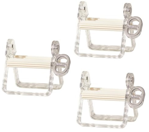 minkissy 3St Zahnpastapresse sanitär squeezy zahnpasta-spender Zahncreme-Entleerer Zahnpasta Quetschwerkzeug Tubenquetscher Badezimmerzubehör Rohrrollen Rollen für Schlüsselspender Abs Weiß
