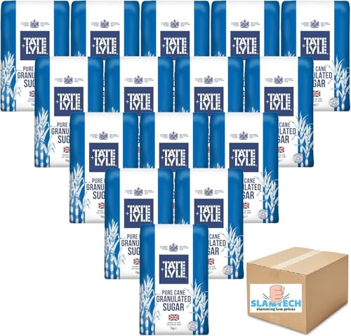 Tate & Lyle Fairtrade Granulated Sugar 1kg Bag Pack of 15 Boxed Slamtech