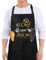 Wixelon Delantal Cocina Hombre y Mujer, Mandiles de Cocina con Bolsillos, Talla Única, Negro, Estampado de Letras, Regalos para Adultos que Cocinan