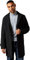 Burton Dark Grey Signature Funnel Neck Wool Blend Coat, S, dark grey