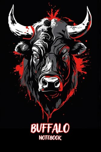 Epic Animal Notebook Journal: Buffalo Cover Notebook For School, College, Office, Work | Wide Lined | 6 x 9 Inches