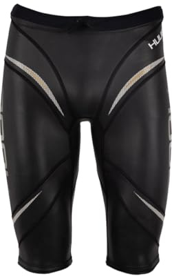 2025 Huub Herren TC Performance Auftriebs-Shorts, Schwarz/Silber