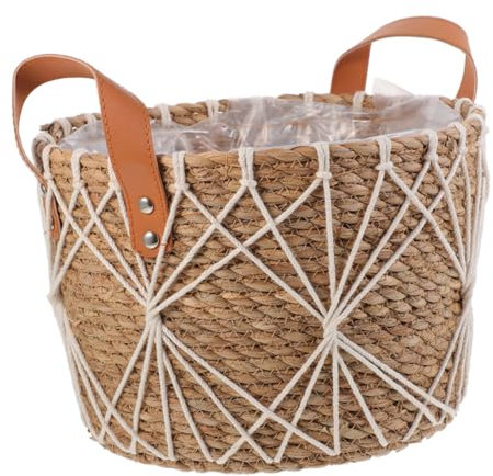 Toyvian cesta de mano al aire Cesta de almacenamiento tejido de mimbre para plantas maceta de tejida s de flores de flores secas Hierba